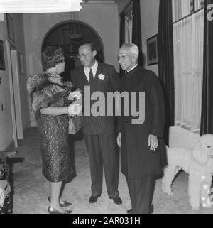 Vice-Président De L'Inde Au Palais Soestdijk Date: 18 Octobre 1961 Lieu: Inde Mots Clés: Vice-Présidents Nom De L'Institution: Palace Soestdijk Banque D'Images