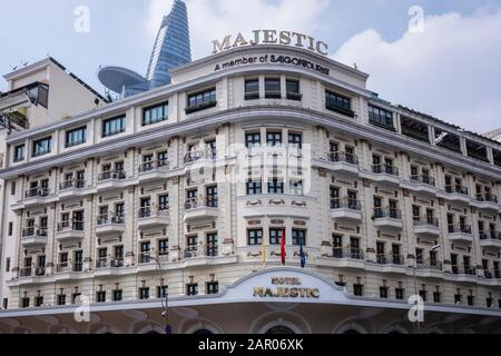 Le Majestic Hotel, Ho Chi Minh Ville, Vietnam Banque D'Images