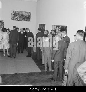 Trois hommes d'Aldermen ont dit au revoir, Steinmetz, Van t Hull e In t Veld Date: 3 septembre 1962 mots clés: Feeders, ALDERS Nom du personnage: Hull van T., In T. Veld Banque D'Images