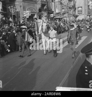 Sinterklaas-Entry À Amsterdam Date: 17 Novembre 1962 Lieu: Amsterdam, Noord-Holland Nom Personnel: Sinterklaas Banque D'Images