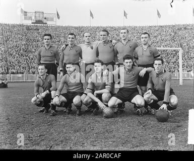 L'équipe belge Date: 21 novembre 1948 mots clés: Elftallen Banque D'Images