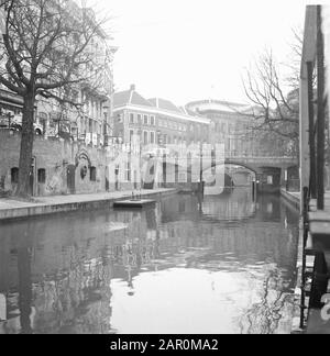Utrecht cityscapes incluant Dom, Oude Gracht, centre-ville Date: Non daté lieu: Utrecht mots clés: Cityscapes Nom personnel: Dom Banque D'Images