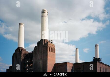 Battersea Power Station, Londres Royaume-Uni, avant le réaménagement actuel Banque D'Images