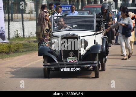 1934 Austin dix voitures avec moteur 10 ch et 4 cylindres. Inde WBB 2500. Banque D'Images