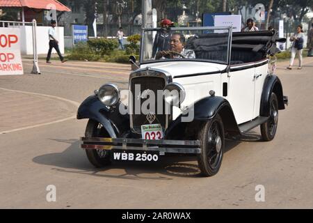 1934 Austin dix voitures avec moteur 10 ch et 4 cylindres. Inde WBB 2500. Banque D'Images