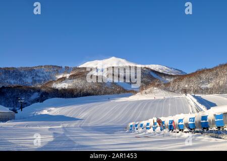 Ski À Hokkaido, Japon Banque D'Images