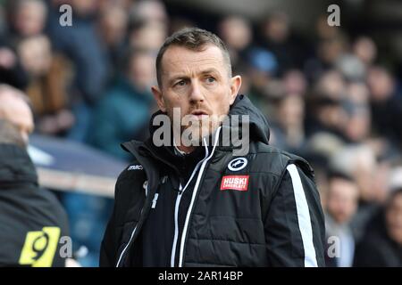 Londres, ANGLETERRE - 25 JANVIER Gary Rowett lors du 4ème match de la FA Cup entre Millwall et Sheffield United à la Den, Londres le samedi 25 janvier 2020. (Crédit: Ivan Yordanov | MI News)la photographie ne peut être utilisée qu'à des fins de rédaction de journaux et/ou de magazines, licence requise à des fins commerciales crédit: Mi News & Sport /Alay Live News Banque D'Images