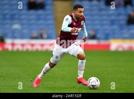 Aaron Lennon de Burnley lors du quatrième match rond de la FA Cup à Turf Moor, Burnley. Banque D'Images