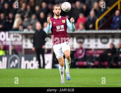 Jay Rodriguez de Burnley lors du quatrième match rond de la FA Cup à Turf Moor, Burnley. Banque D'Images