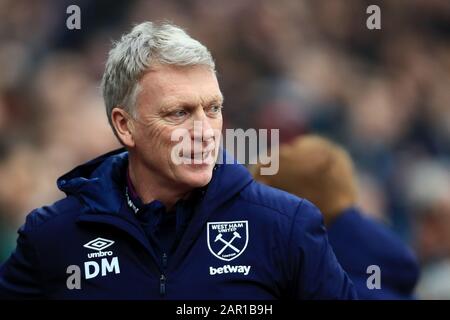 Londres, ANGLETERRE - 25 JANVIER le directeur de West Ham Manuel Pellegrini lors du match de la FA Cup entre West Ham United et West Bromwich Albion au London City Stadium, Londres le samedi 25 janvier 2020. (Crédit: Leila Coker | MI News) la photographie ne peut être utilisée qu'à des fins de rédaction de journaux et/ou de magazines, licence requise à des fins commerciales crédit: Mi News & Sport /Alay Live News Banque D'Images