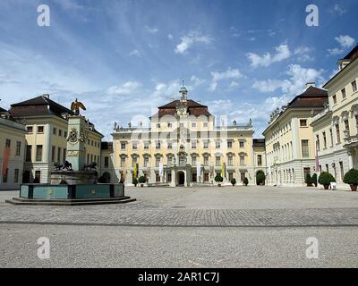 Château baroque de Ludwigsburg à Stuttgart en Allemagne Banque D'Images