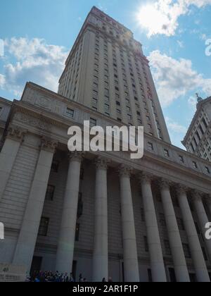 New York, États-Unis - 31 mai 2019 : image de la Cour suprême du comté de New York. Banque D'Images