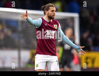 Jay Rodriguez de Burnley lors du quatrième match rond de la FA Cup à Turf Moor, Burnley. Banque D'Images