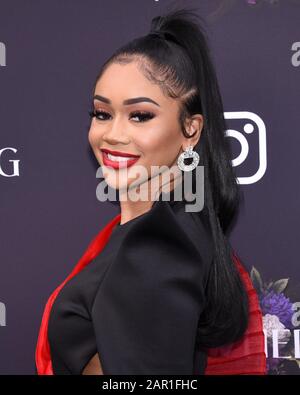 24 Janvier 2020 - West Hollywood, Californie - Saweetie. Déjeuner GRAMMY d'Instagram à Yasbel. (Image crédit: © Billy Bennight/AdMedia via ZUMA Wire) Banque D'Images