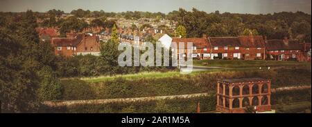 jardin elizabethan château kenilworth warwickshire angleterre royaume-uni Banque D'Images