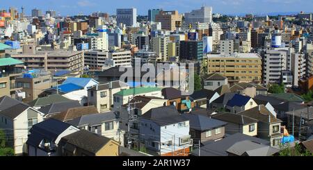 Maisons et appartements du Japon Banque D'Images