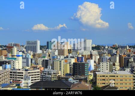 Maisons et appartements du Japon Banque D'Images