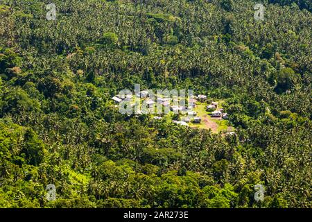 Vue aérienne sur Bougainville, Papouasie-Nouvelle-Guinée Banque D'Images