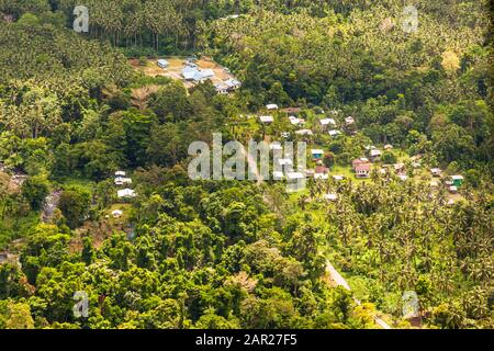 Vue aérienne sur Bougainville, Papouasie-Nouvelle-Guinée Banque D'Images