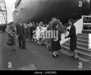 Lancement du navire de Russie OGB Date : 10 octobre 1953 mots clés : lancement, navires Banque D'Images