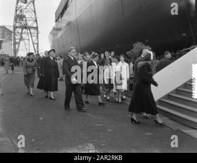 Lancement du navire de Russie OGB Date : 10 octobre 1953 mots clés : lancement, navires Banque D'Images