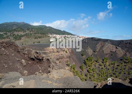 Paysage près de Fuencaliente dans la pointe sud de la Palma, île des Canaries, Espagne Banque D'Images