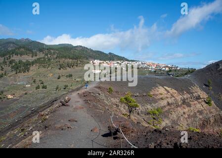 Paysage près de Fuencaliente dans la pointe sud de la Palma, île des Canaries, Espagne Banque D'Images