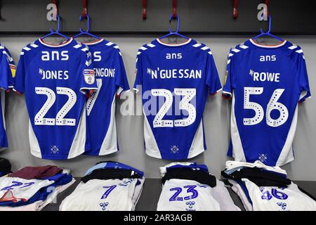 Salford, Royaume-Uni. 25 janvier 2020. Salford, ANGLETERRE - 25 JANVIER salle de dressing Oldham avant le match de la Sky Bet League 2 entre Salford City et Oldham Athletic à Moor Lane, Salford le samedi 25 janvier 2020. (Crédit: Eddie Garvey | MI News ) la photographie ne peut être utilisée qu'à des fins de rédaction de journaux et/ou de magazines, licence requise à des fins commerciales crédit: Mi News & Sport /Alay Live News Banque D'Images