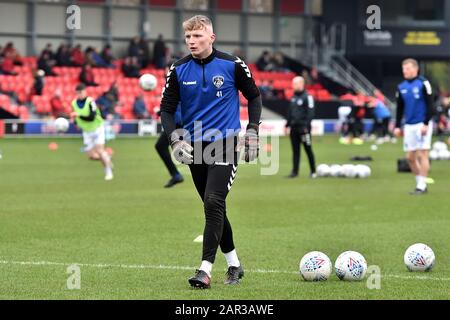 Salford, Royaume-Uni. 25 janvier 2020. Salford, ANGLETERRE - 25 JANVIER avant le match de la Sky Bet League 2 entre Salford City et Oldham Athletic à Moor Lane, Salford le samedi 25 janvier 2020. (Crédit: Eddie Garvey | MI News ) la photographie ne peut être utilisée qu'à des fins de rédaction de journaux et/ou de magazines, licence requise à des fins commerciales crédit: Mi News & Sport /Alay Live News Banque D'Images