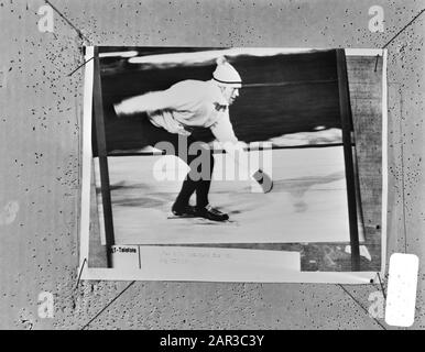 Championnats Du Monde De Patinage Pour Hommes, Göteborg; Jan Blos En Action, Formation Annotation: Repronegative Date: 12 Février 1971 Lieu: Göteborg Mots Clés: Patinage, Sport, Championnats Du Monde Nom Personnel: Blos, Jan Banque D'Images