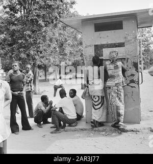 Zaïre (Anciennement Congo Belge) Streetscape À Kinshasa Date : 24 Octobre 1973 Lieu : Congo, Kinshasa, Zaïre Mots Clés : Congolais, Paysages Urbains Banque D'Images