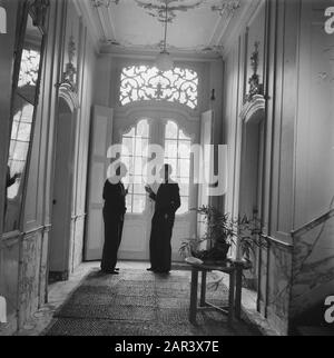 Stichting 1940-1945 Herstellingsoorden. Le Palais Royal Het Loo sera un sanatorium. World War Ii, Sites De Réparation, Gelderalnd Date : 13 Novembre 1945 Lieu : Apeldoorn, Gelderalnd Mots Clés : Reparingsoorden, Deuxième Nom De L'Institution De La Guerre Mondiale : Fondation 1940-1945 Banque D'Images