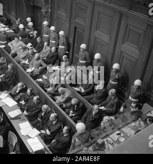 Processus Nuremberg. Processus Nuremberg Date : 4 décembre 1945 lieu : Nuremberg mots clés : criminels de guerre, procès, justice, seconde Guerre mondiale Banque D'Images