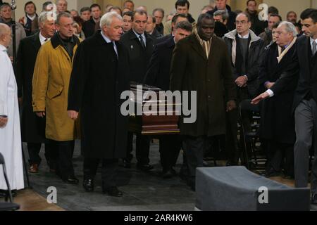 Begrafenis/FunRailles Raymond Goethals Basile Boli/Georges Heylens /Christian Piot/Paul Van Himst/Robbie Rensenbrink/Lon Polleunis Crédit: Pro Shots/Alay Live News Banque D'Images