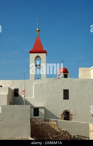 Église De Saint Jean-Baptiste, Acco, Israël Banque D'Images