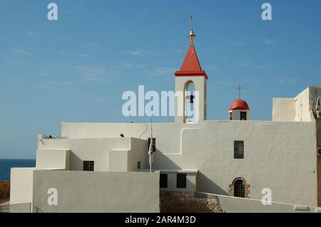 Église De Saint Jean-Baptiste, Acco, Israël Banque D'Images