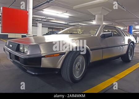 DeLorean DMC-12 Retour à la Voiture Future Banque D'Images