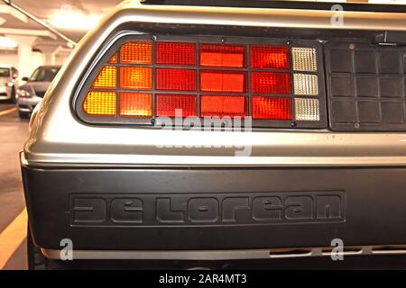 DeLorean DMC-12 Retour à la Voiture Future Banque D'Images