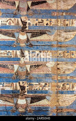 L'Égypte ancienne sur le mur d'images couleur Banque D'Images