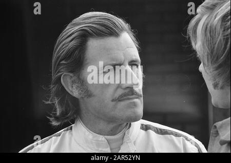 Grand Prix, Zandvoort, training Graham Hill Annotation: Marginaux bande négative: 4, 5: Graham Hill Date: 16 juin 1971 lieu: Noord-Holland, Zandvoort mots clés: Motorsport, pistes, portraits, courses , entraînement sportif Nom personnel: Hill, Graham Banque D'Images