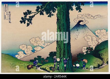 Katsushika Hokusai (1760-1849) - Col De Mishima Dans La Province De Kai Banque D'Images