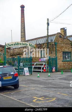 Centre Commercial Et Jardin Oswaldtwistle Mills, Accrington, Lancashire Banque D'Images