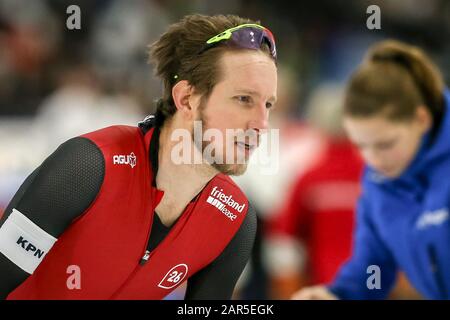 Heerenveen, Pays-Bas. 26 janvier 2020. Heerenveen, stade de glace Thialf, 26-01-2020, saison 2019/2020, Championnat néerlandais Allround et Sprint. Jan Blokhuijsen au cours du match NK Allround et Sprint 26-01-2020 crédit: Pro Shots/Alay Live News Banque D'Images