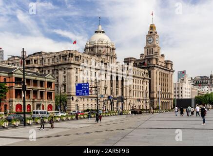 Bâtiments Historiques Le Long Du Bund, Shanghai Banque D'Images