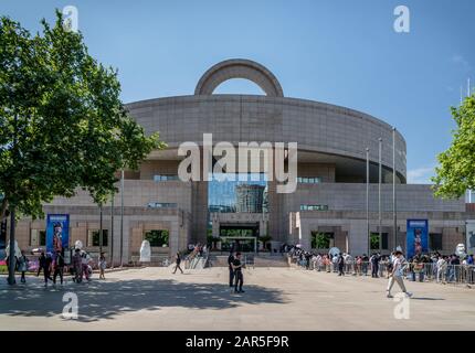 Extérieur Du Musée De Shanghai Banque D'Images