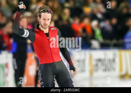 Heerenveen, Pays-Bas. 26 janvier 2020. Heerenveen, stade de glace Thialf, 26-01-2020, saison 2019/2020, Championnat néerlandais Allround et Sprint. Jan Blokhuijsen au cours du match NK Allround et Sprint 26-01-2020 crédit: Pro Shots/Alay Live News Banque D'Images