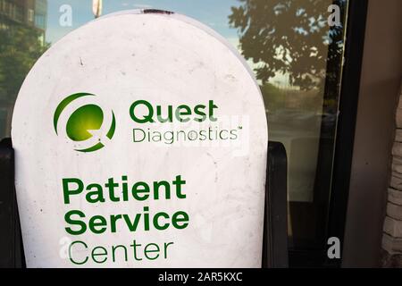 24 janvier 2020 Mountain View / CA / USA - Quest Diagnostics patient Service Center dans la région de la baie de San Francisco ; Quest Diagnostics est une clinique américaine Banque D'Images