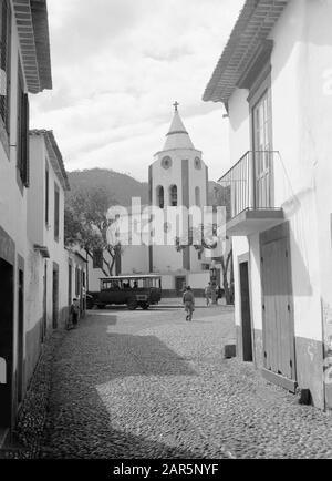 Église de Madère à Santa Cruz sur Madère Date : 1934 lieu : Madère, Santa Cruz mots clés : bâtiments de l'Église Banque D'Images