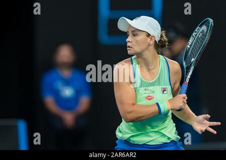 Melbourne, Australie. 26 janvier 2020. Melbourne, Australie. 26 janvier 2020. Ashleigh Barty D'Australie Lors Du Tournoi De Tennis Open D'Australie De 2020 À Melbourne Park Tennis Center, Melbourne, Australie. 26 Janvier 2020. ( © Andy Cheung/Arck Images/Arckimages.com/Uk Tennis Magazine/International Sports Fotos) Crédit: Roger Parker/Alay Live News Banque D'Images