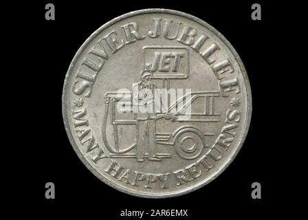 Jeton jubilé d'argent CONOCO JET 1986 Banque D'Images